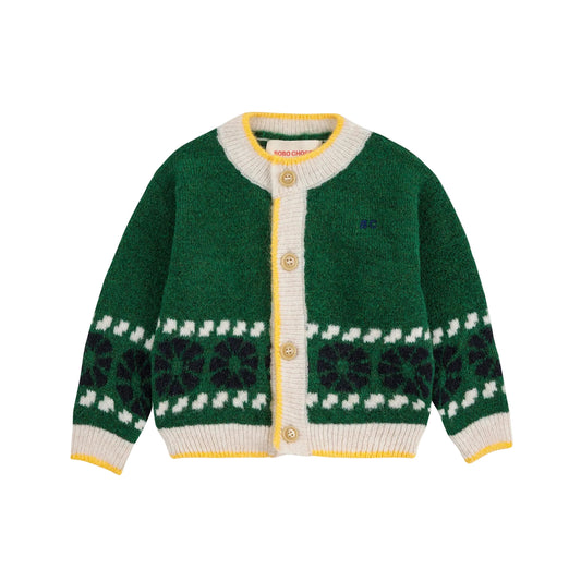 KALEIDOSCOPE JACQUARD CARDIGAN