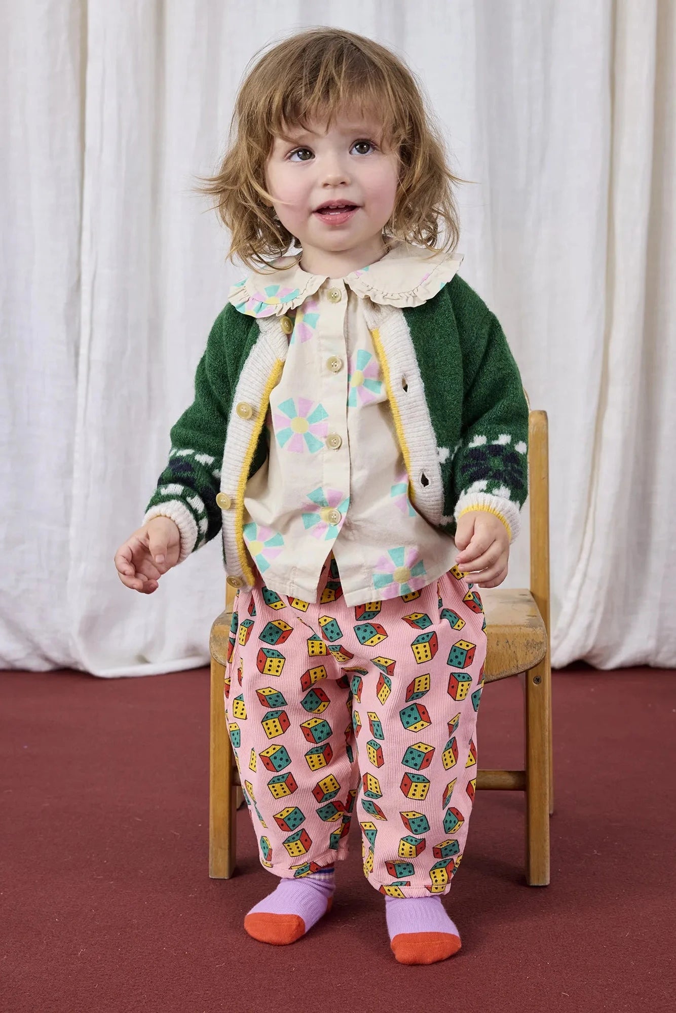 KALEIDOSCOPE JACQUARD CARDIGAN