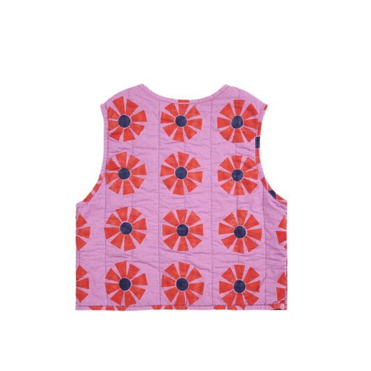KALEIDOSCOPE ALL OVER QUILTED VEST