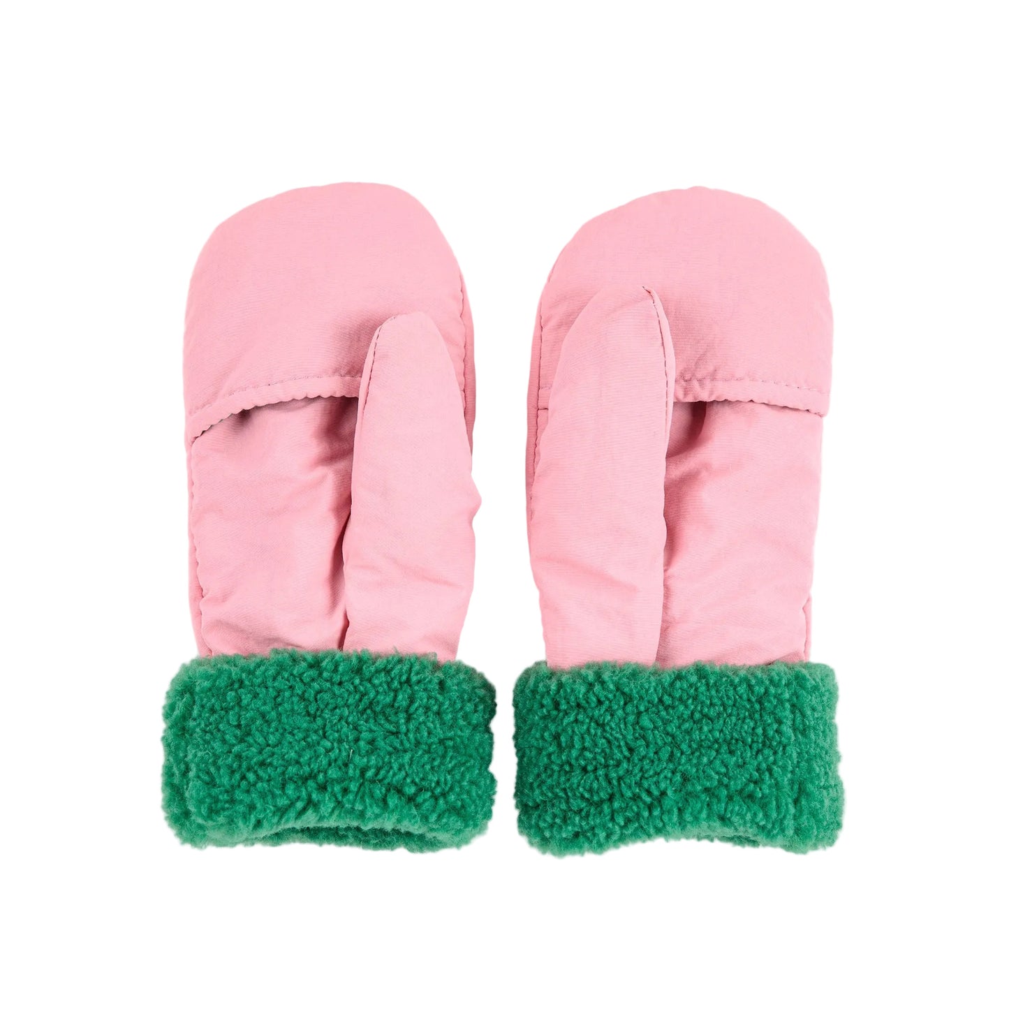 BOBO CHOSES BI COLOR MITTENS - PINK