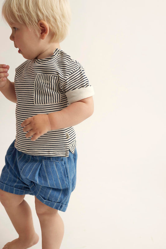 BIEL SLUB STRIPE SHIRT