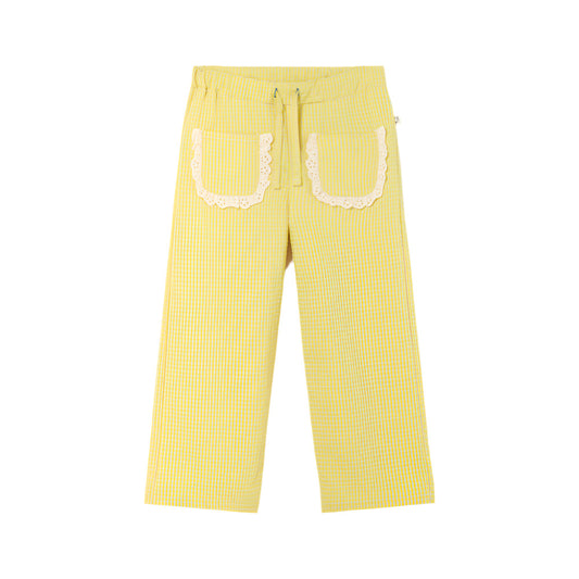 CLEAK GINGHAM YELLOW PANT