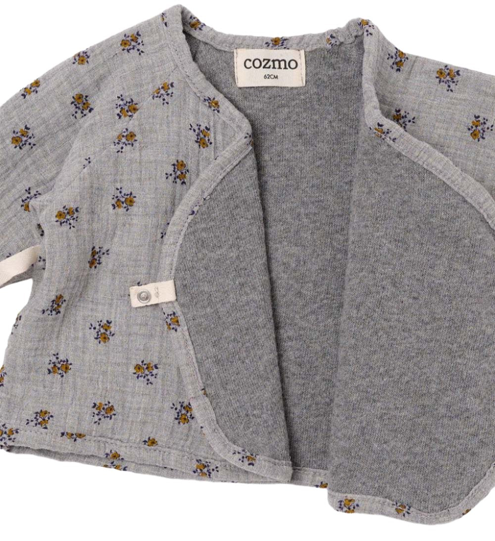 LIBERTY GAUZE BABY TOP - GRAY