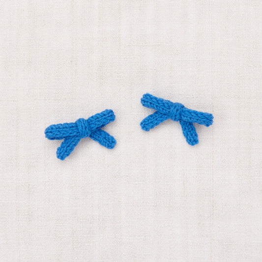 Misha and Puff Goldie Bow set cerulean blue