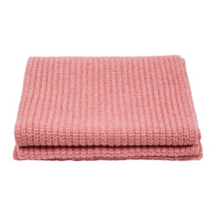 ECHARPE LONG RIBBED SCARF - ROSE