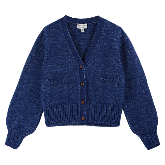 CARDIGAN COTE - ROYAL BLUE
