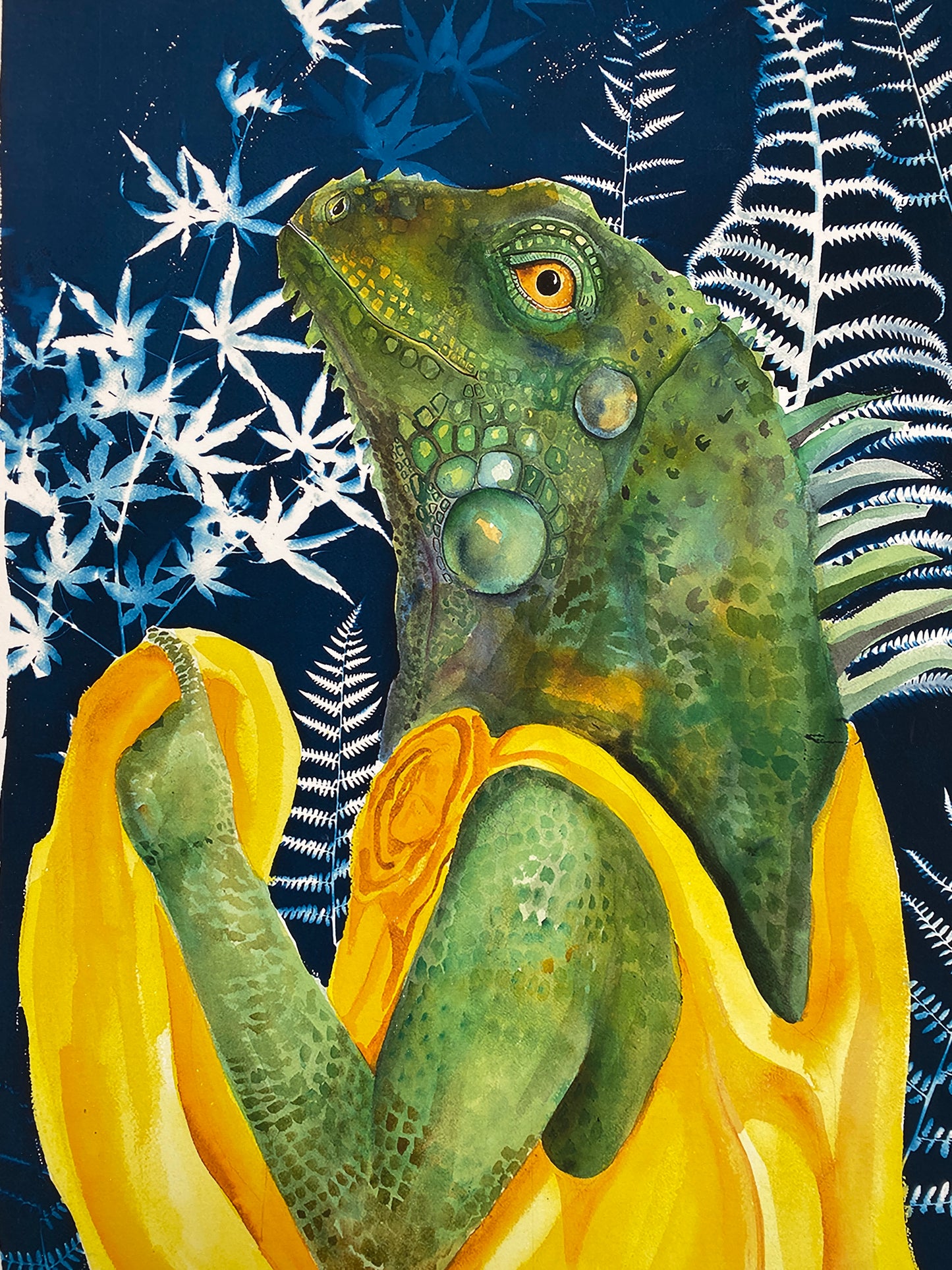 MARGARET THE IGUANA - PRINT