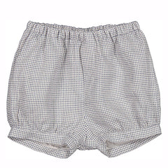 PAVI MINI CHECK LINEN BLOOMER PANT