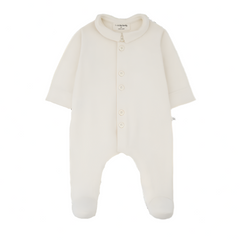 NOAH ORGANIC COTTON ONESIE - ECRU