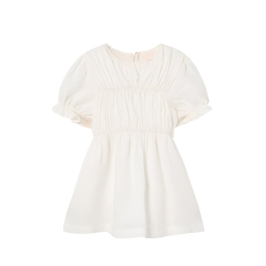 NORA IVORY LINEN DRESS