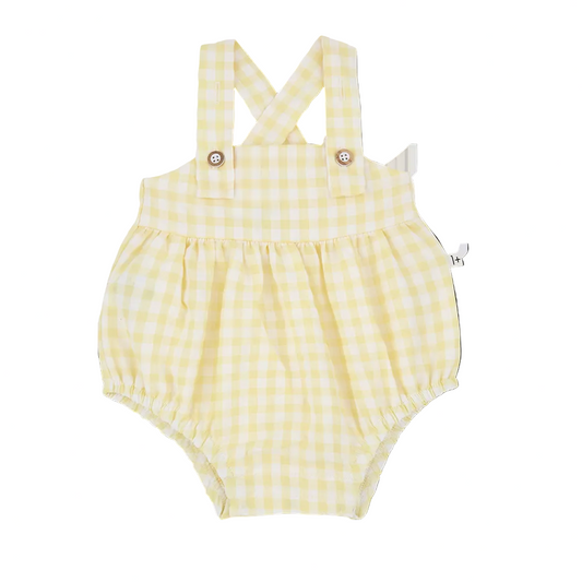 PATRAS ROMPER - YELLOW GINGHAM