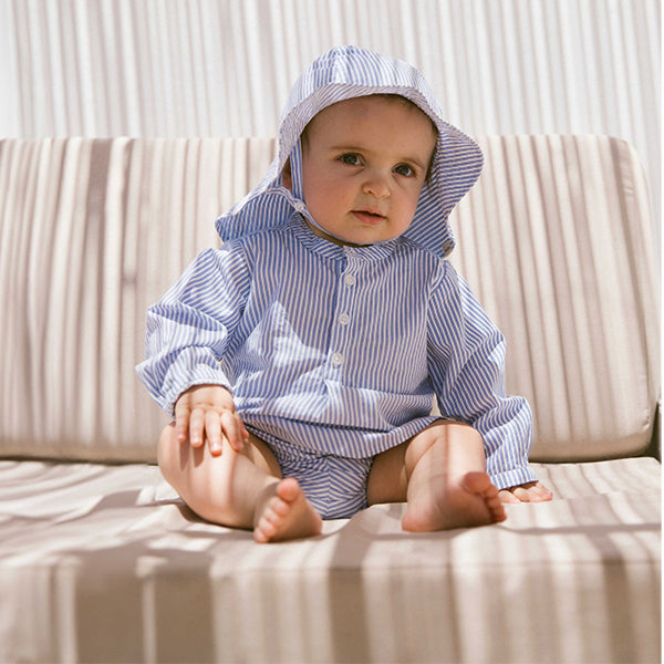 TOTORO BLUE STRIPE BABY SHIRT