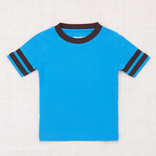 Misha and Puff Red Tee Cerulean Blue