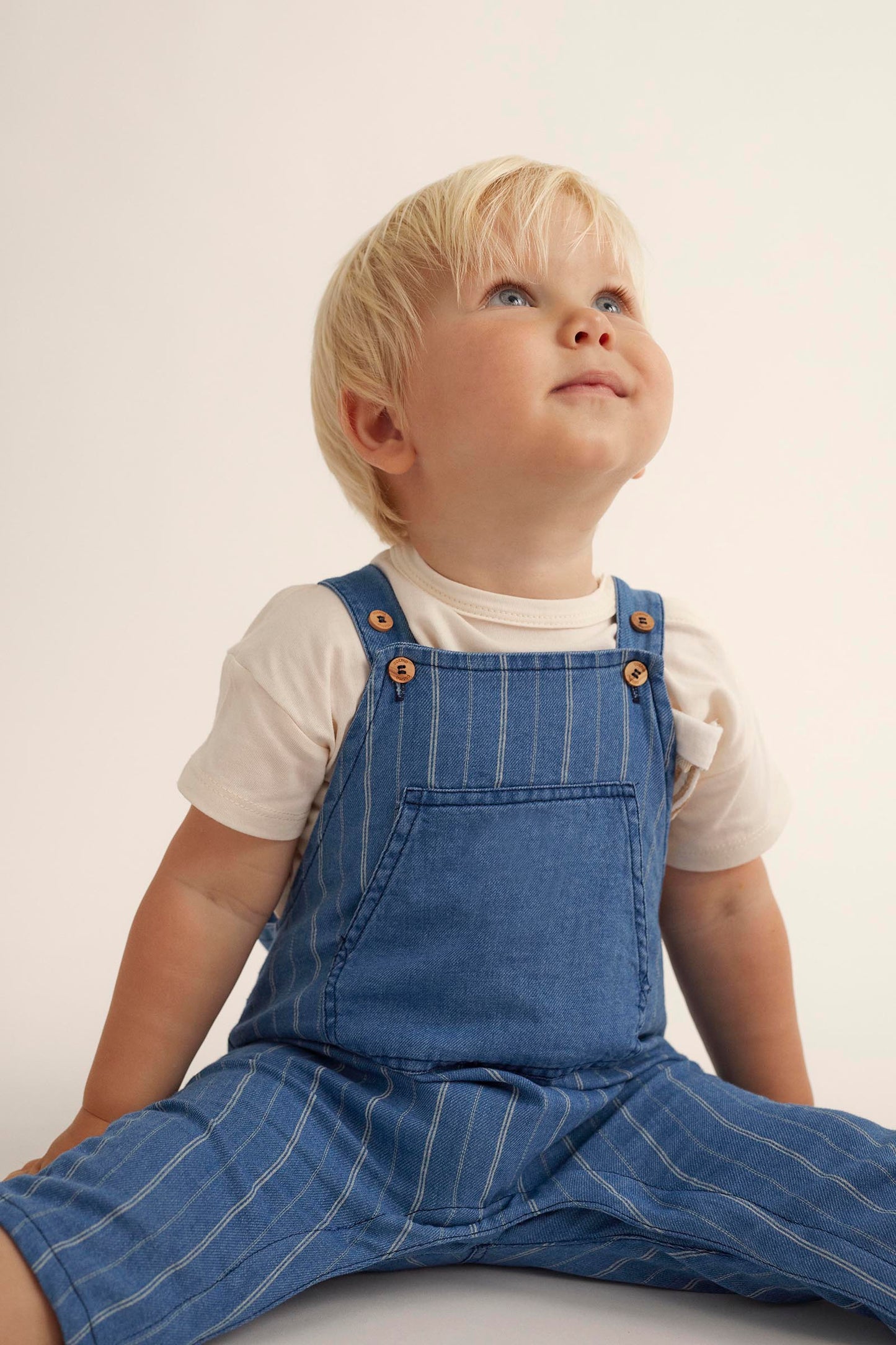 SAM STRIPE DENIM OVERALLS