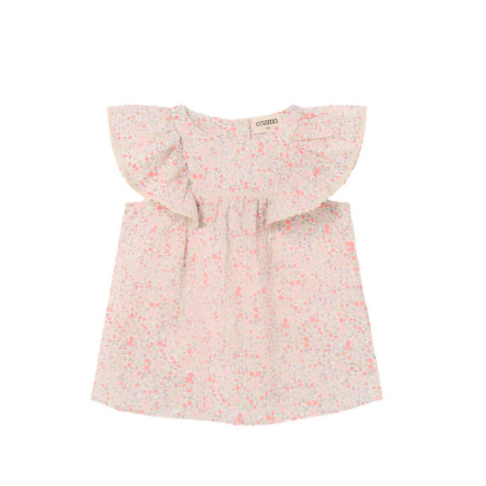 SOPHIA FLORAL DRESS - CORAL