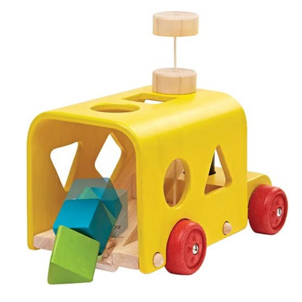 SORTING BUS PULL TOY