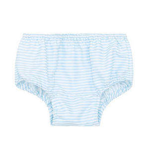 POWDER BLUE STRIPES BABY DIAPER BLOOMER COVER