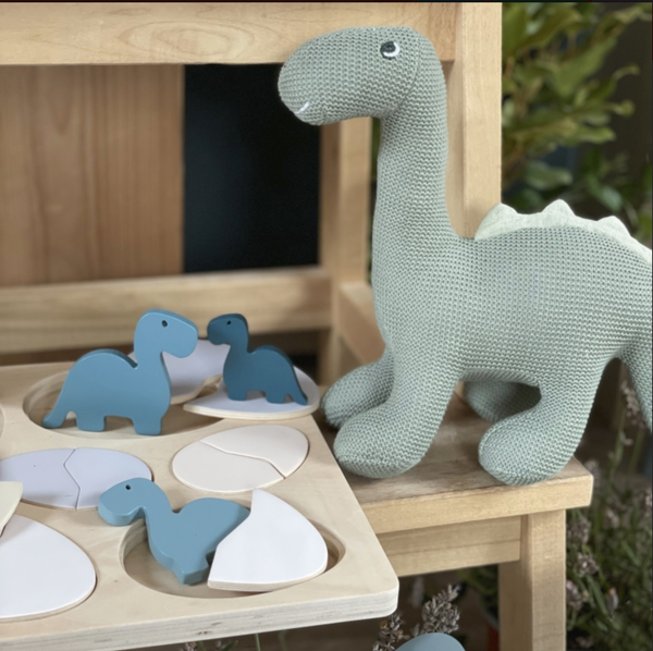 WOODEN DINO & EGG PUZZLE