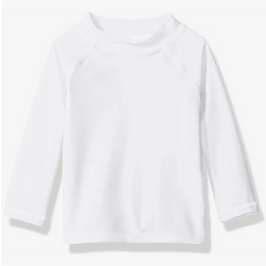 WHITE RASHGUARD TOP