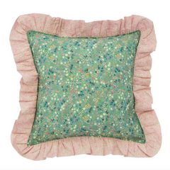 LIBERTY OF LONDON RUFFLE CUSHION DONNA LEIGH & CAPEL