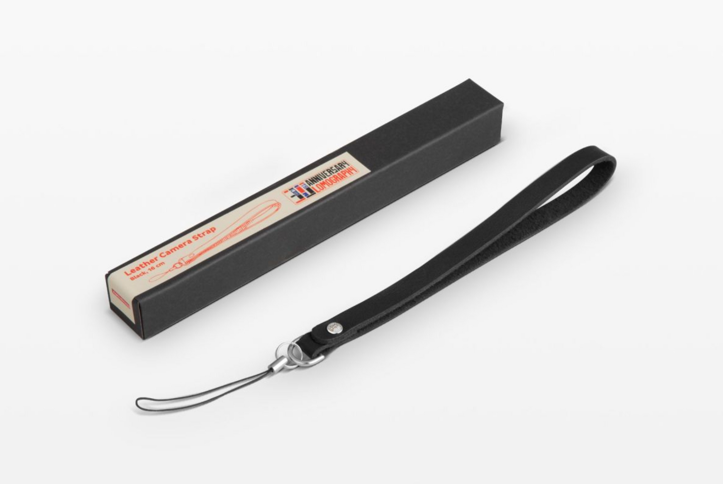 BLACK LEATHER CAMERA WRIST STRAP