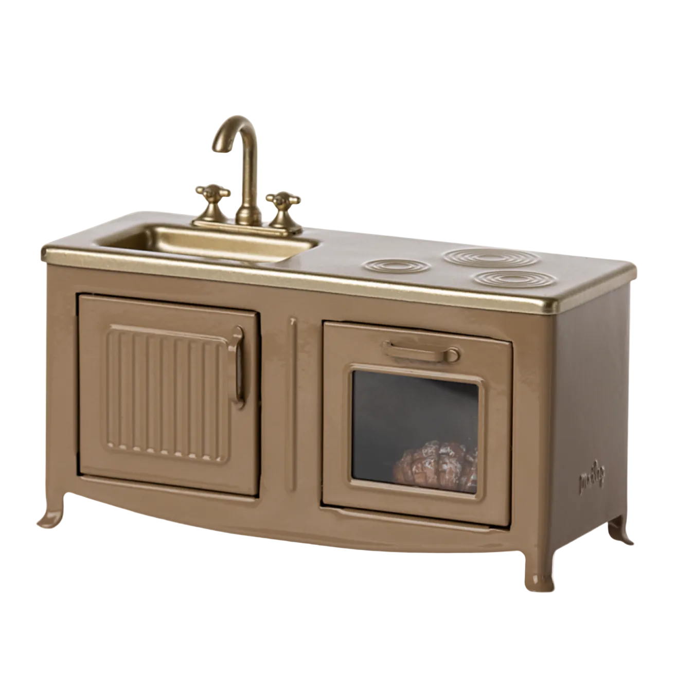 MOUSE KITCHEN STOVE - LIGHT BROWN