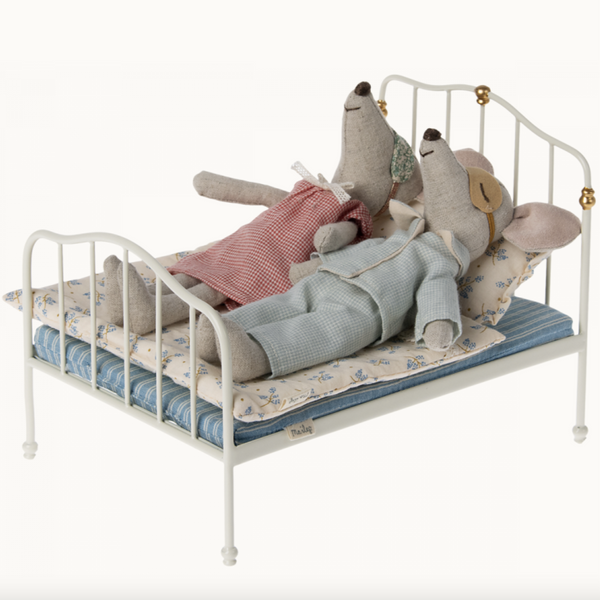 MAILEG MINATURE MOUSE BED - BLUE