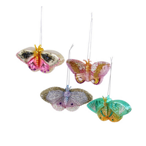JEWELED PAPILLON BUTTERFLY ORNAMENT