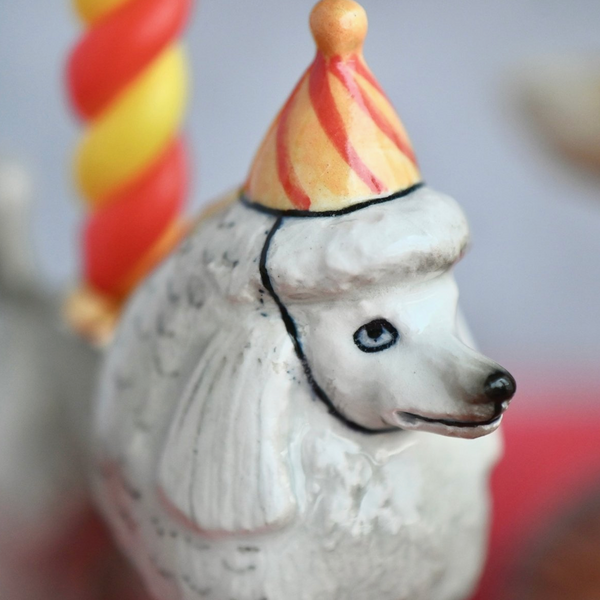 POODLE CAKE TOPPER