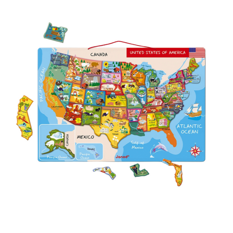 MAGNETIC US WALL MAP PUZZLE