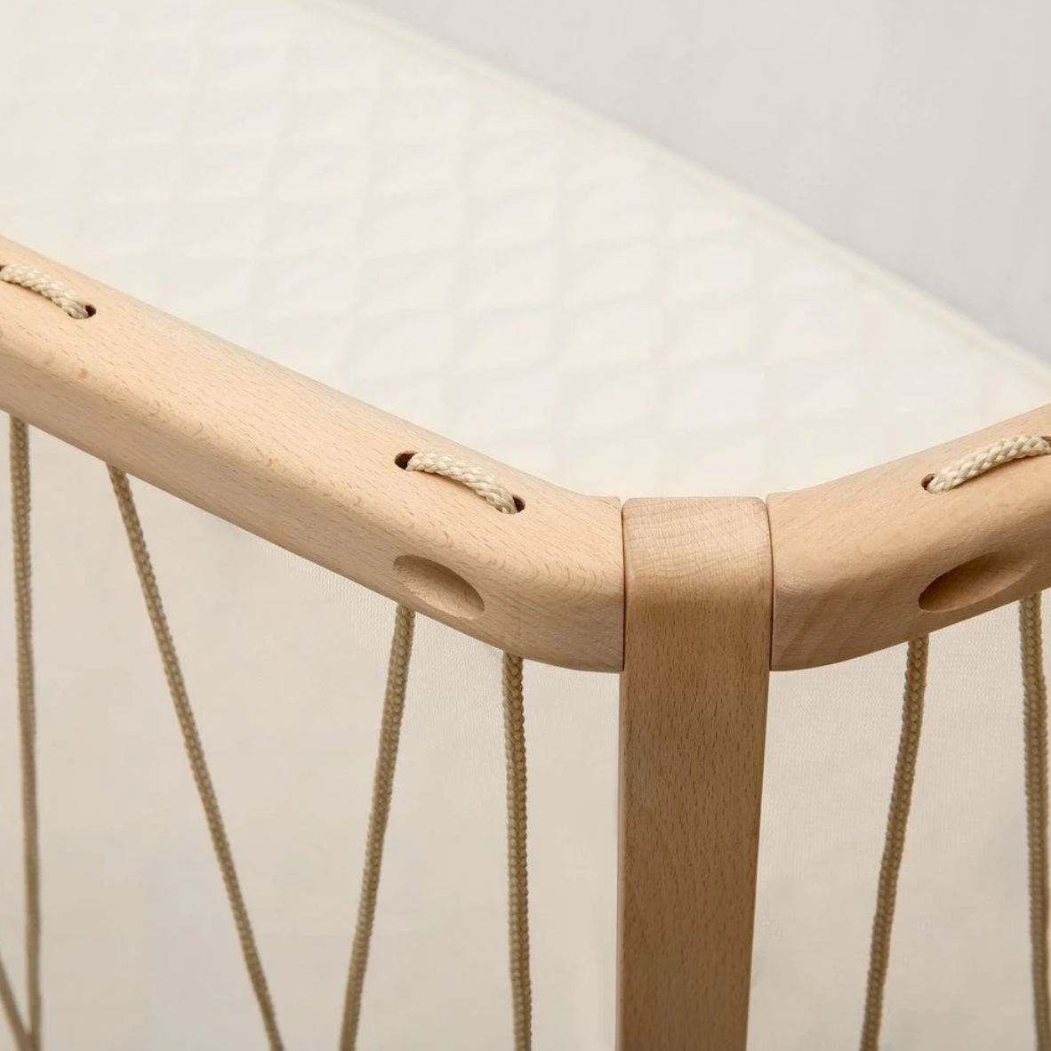 KIMI BABY BED WITH MATRESS & MATRESS TOP - DESERT STRINGS