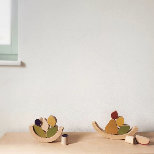 AUTUMN BASKET WOODEN STACKING & BALANCE TOY