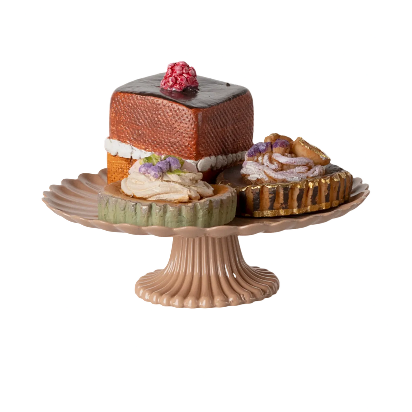 PETIT FOURS CAKES & CAKE STAND, MINI
