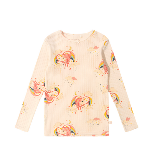 MINNIE GLITTER UNICORN SHIRT GOTS