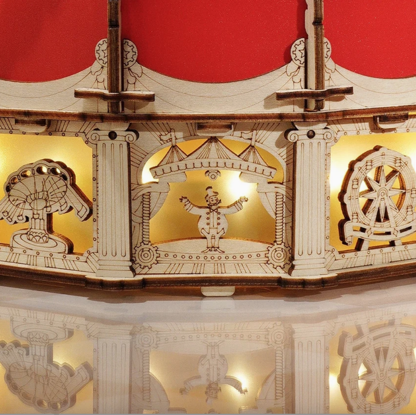 ELECTRO-MECHANICAL WOODEN PUZZLE: TILT-A-WHIRL