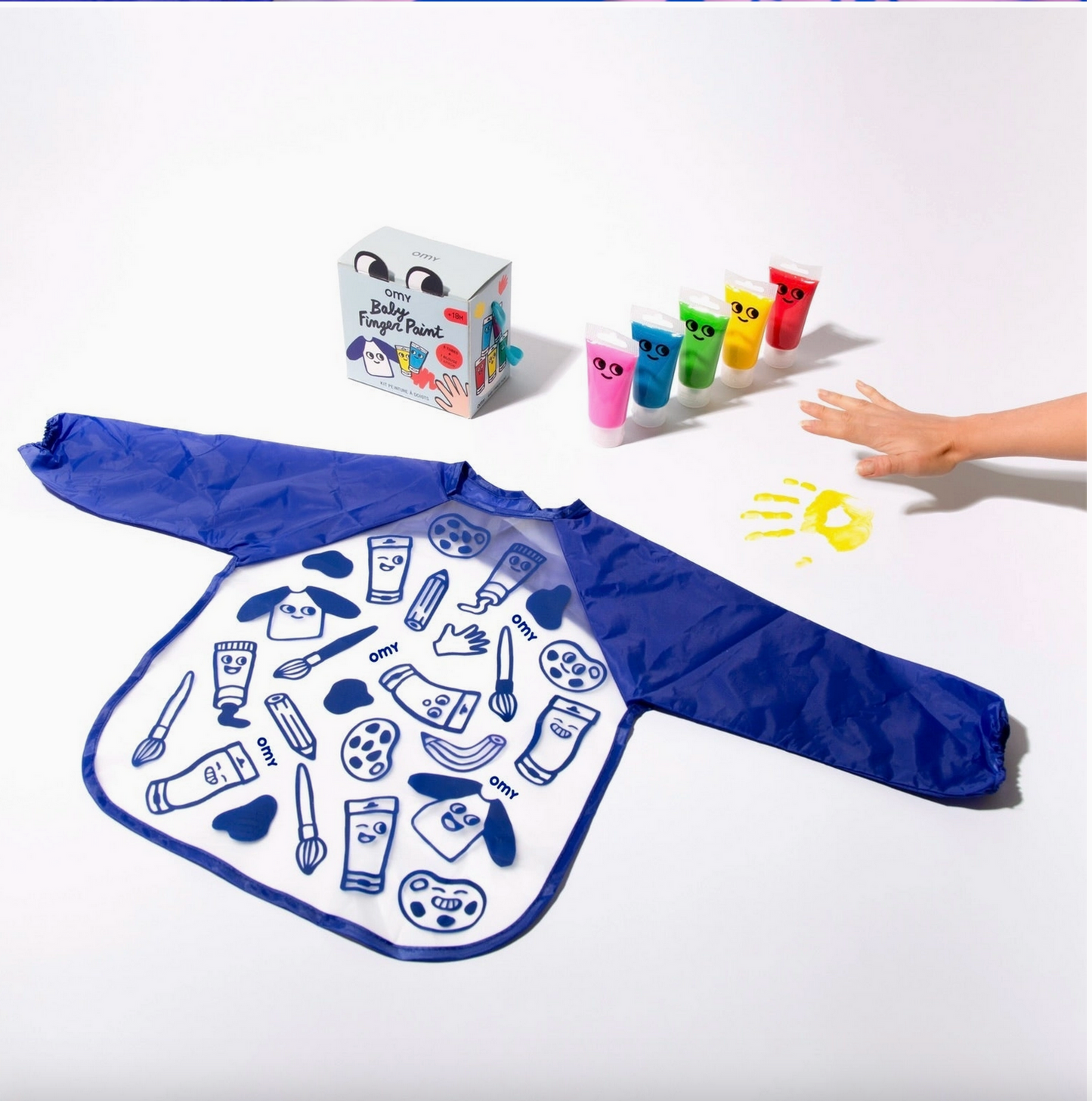 FINGER PAINT SET & APRON