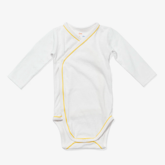 YELLOW PIPING ONESIE