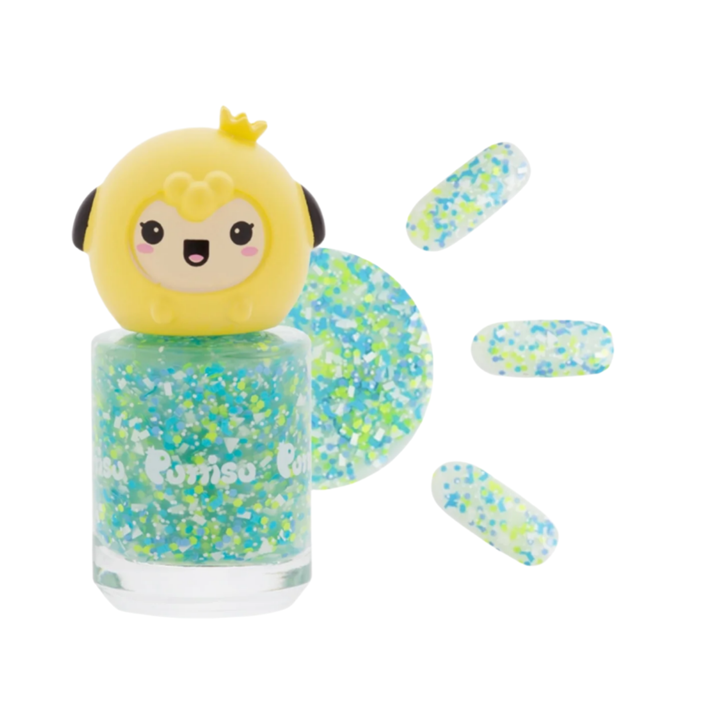 SAFE PEEL-OFF NAIL POLISH - GLITTER EMERALD POND