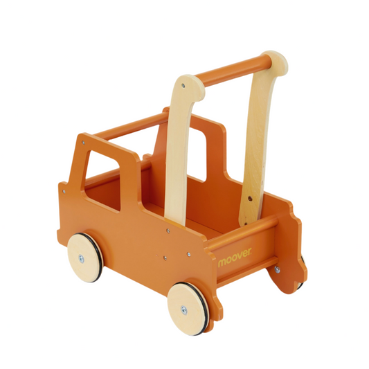 WOODEDN PUSH TRUCK BROWN