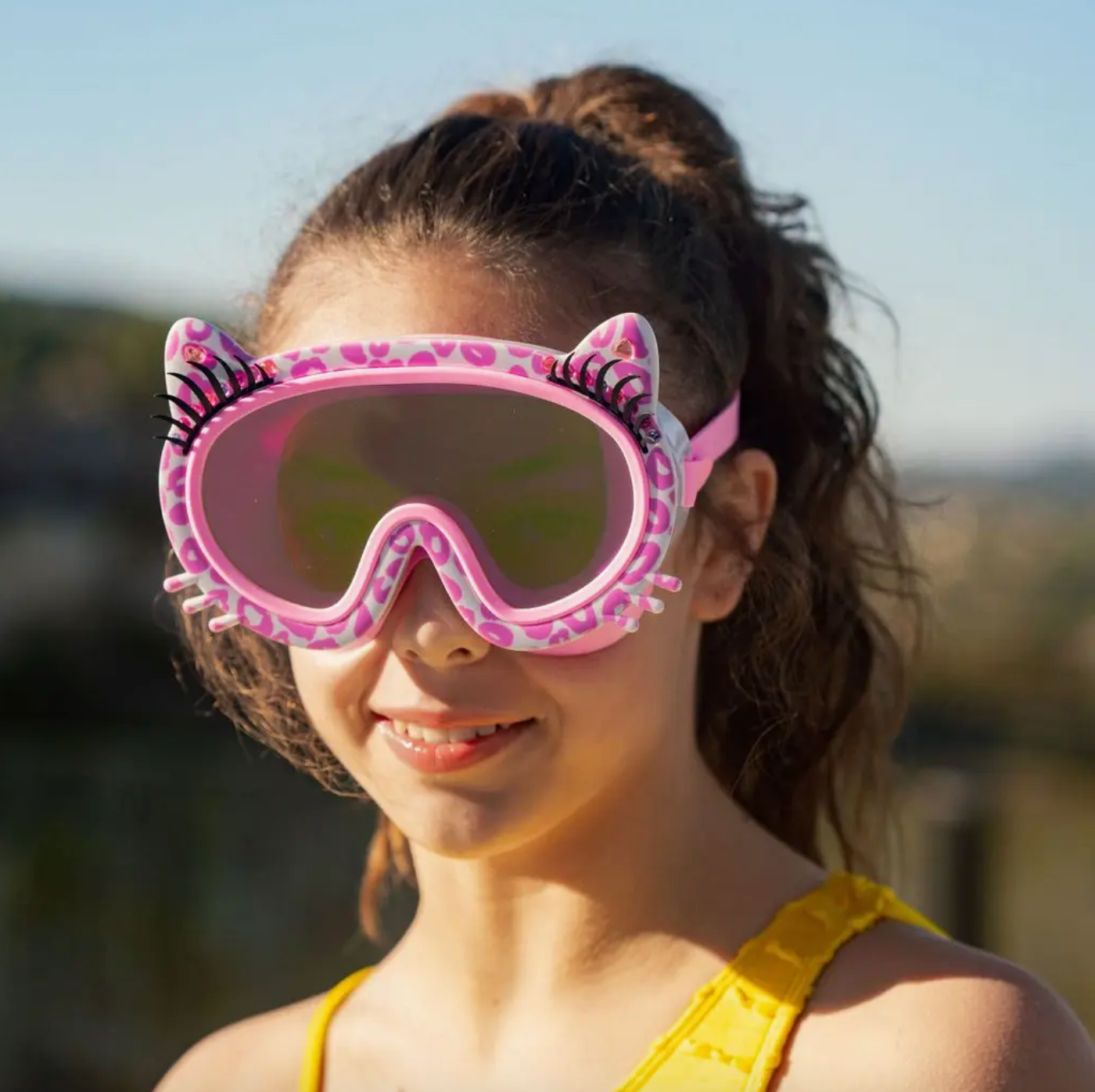 PINK MEOW KIDS SWIM MASK