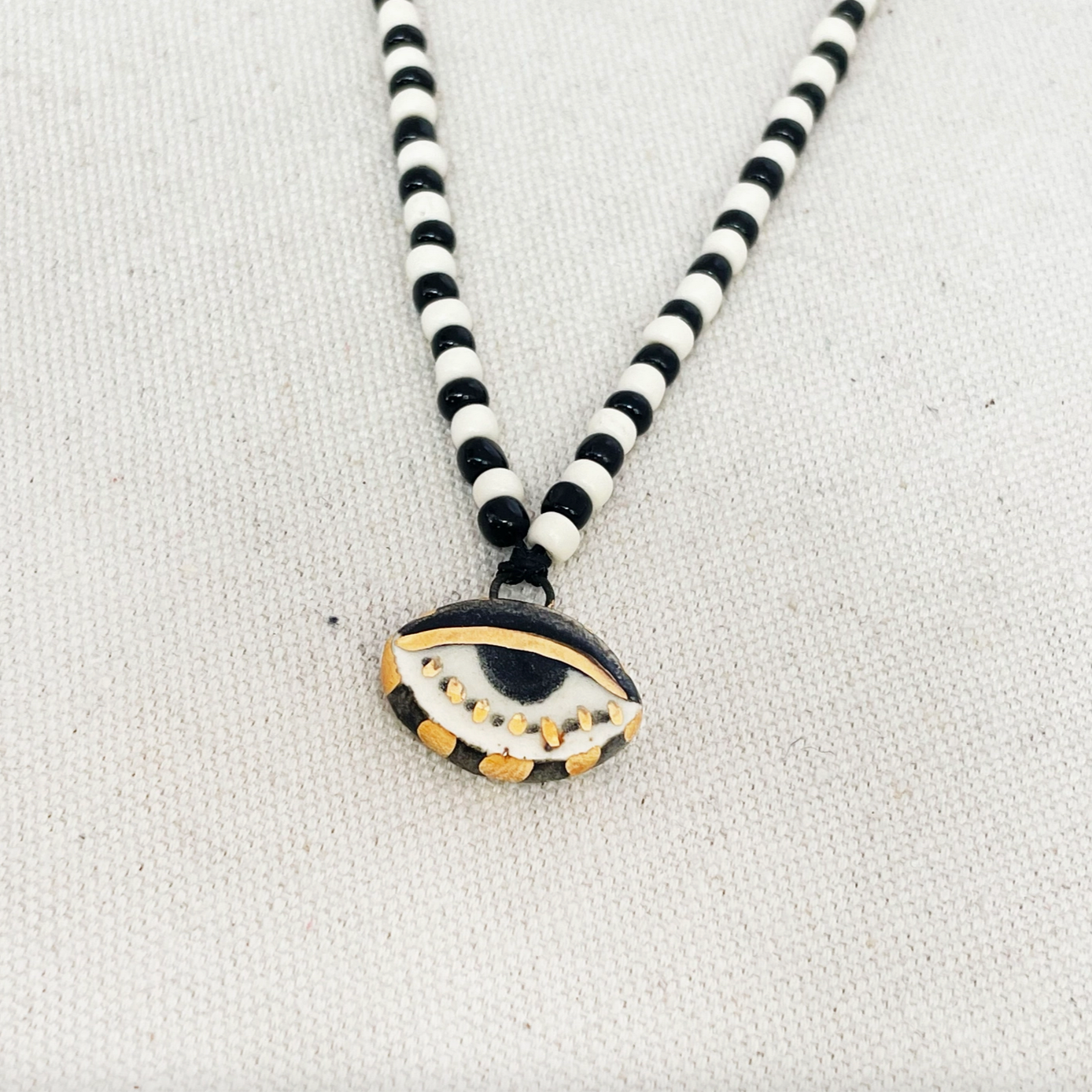 NOT SO EVIL BEAD NECKLACE