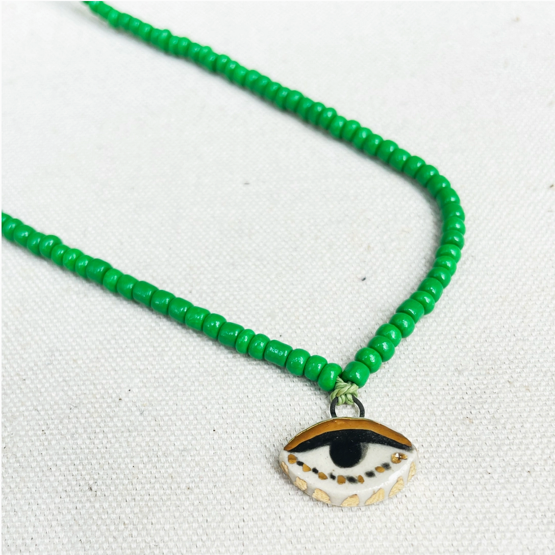 NOT SO EVIL BEAD NECKLACE