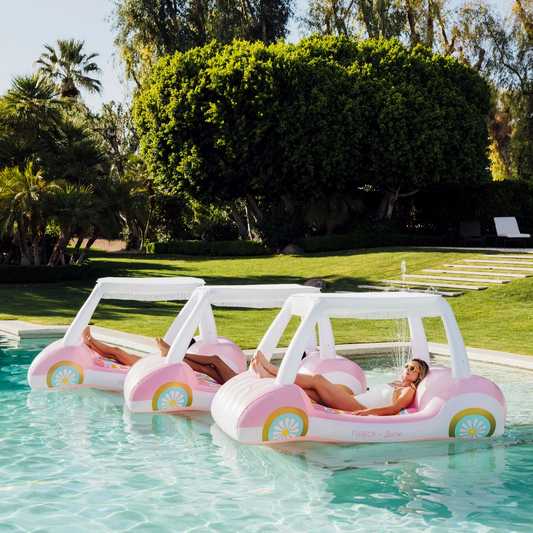 FUNBOY X MALIBU BARBIE™ GOLF CART POOL FLOAT
