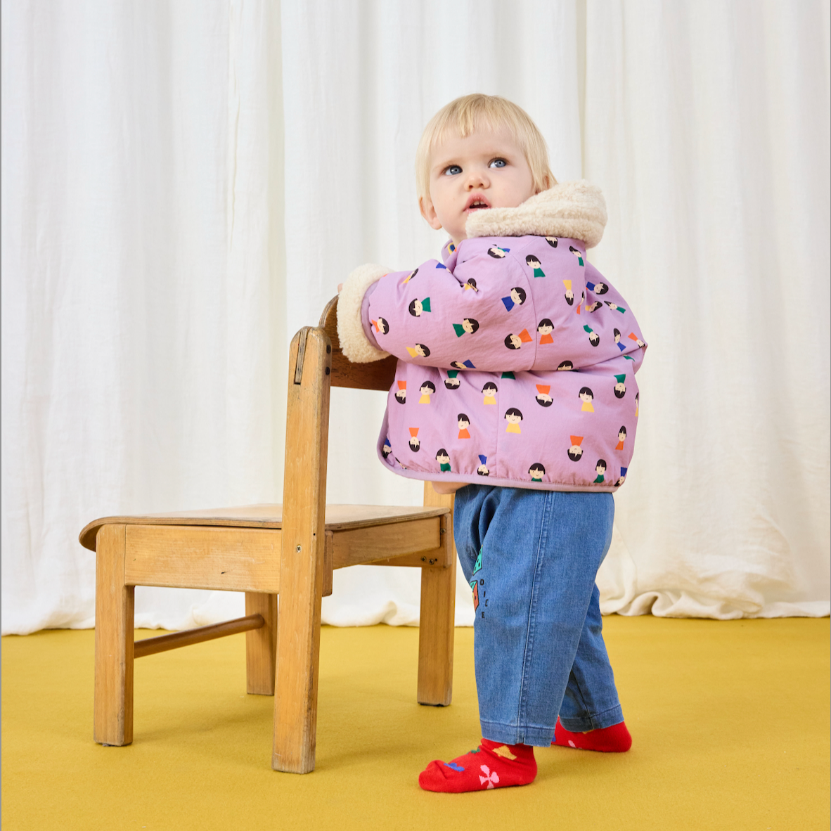 GAME PAWN ALL OVER REVESIBLE SHEEPSKIN JACKET