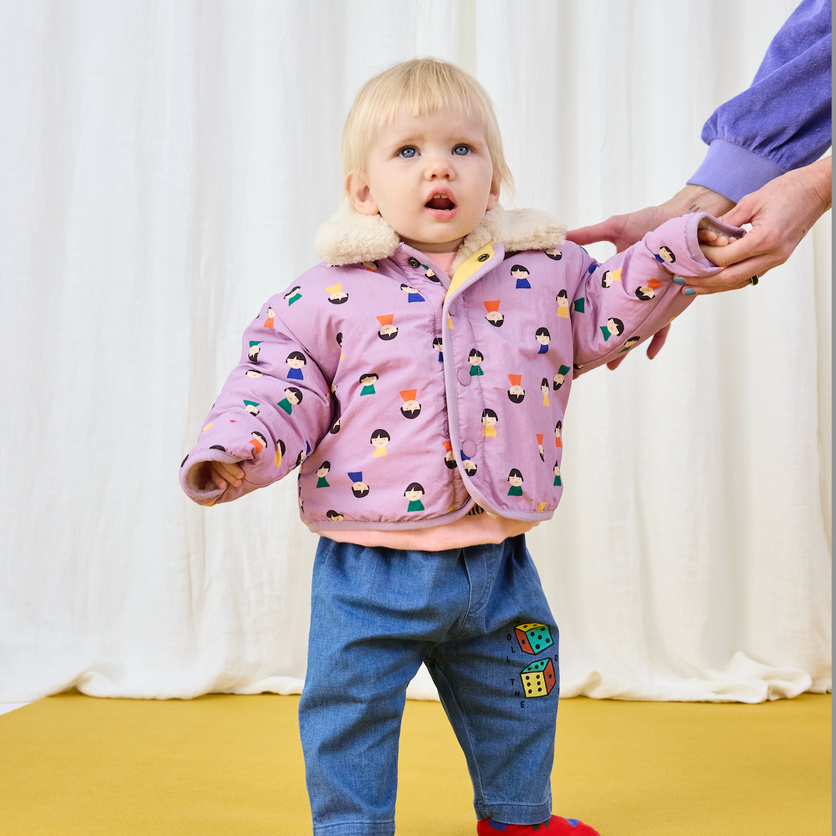 GAME PAWN ALL OVER REVESIBLE SHEEPSKIN JACKET