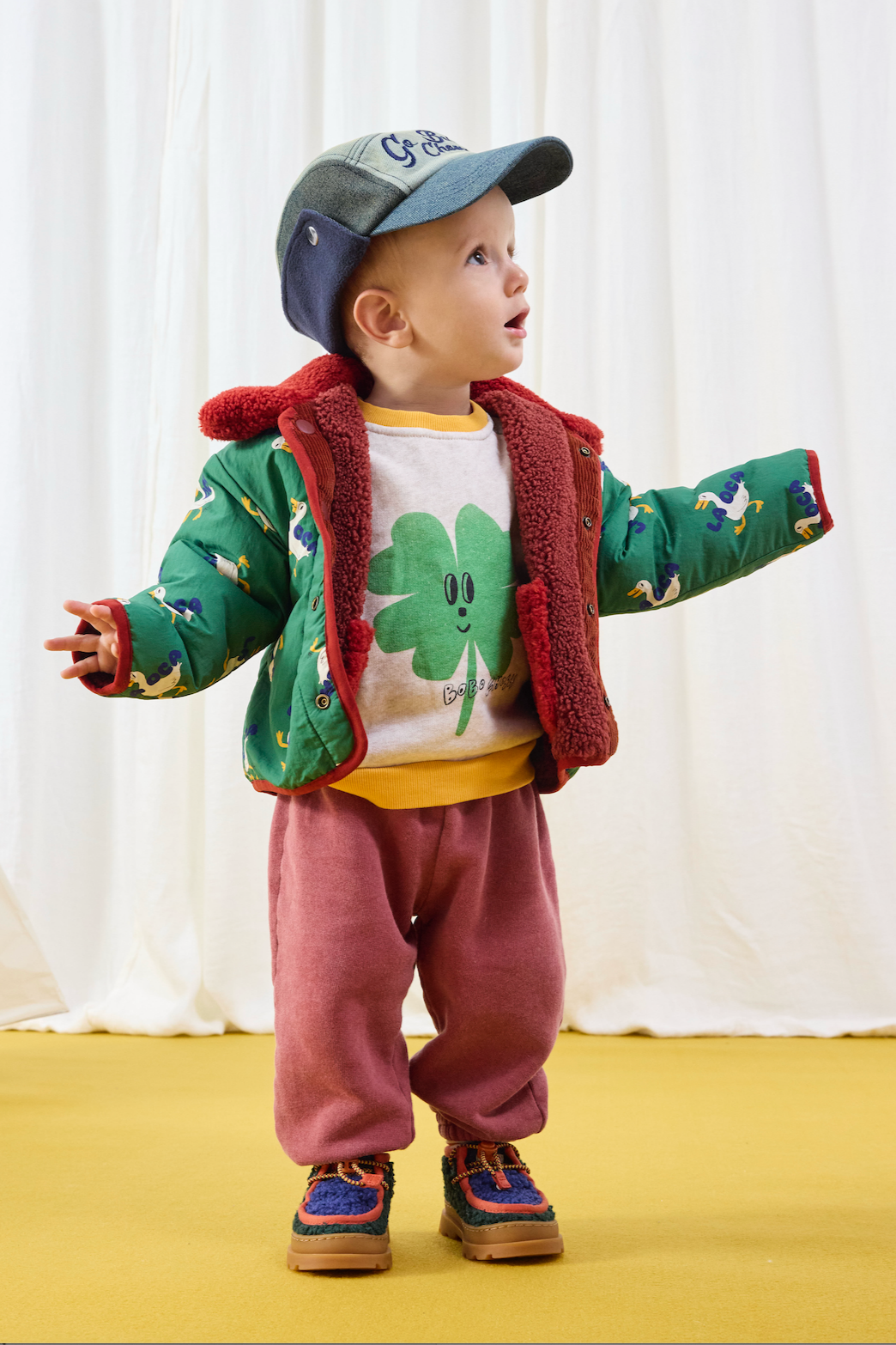 LA OCA ALL OVER REVESIBLE SHEEPSKIN JACKET