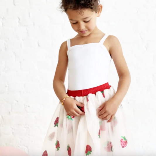 STRAWBERRY SEQUIN SKIRT