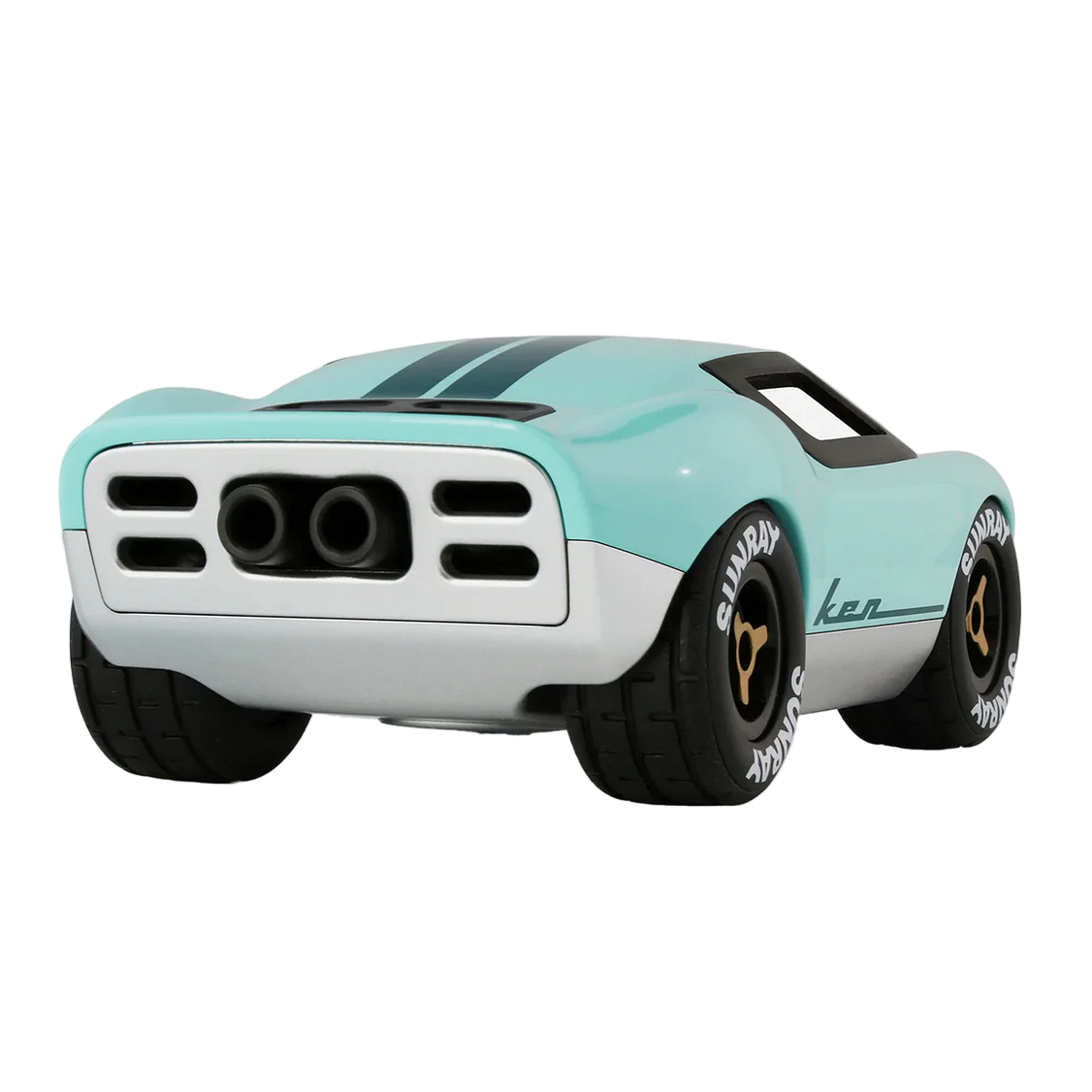 Toy car model on a white background