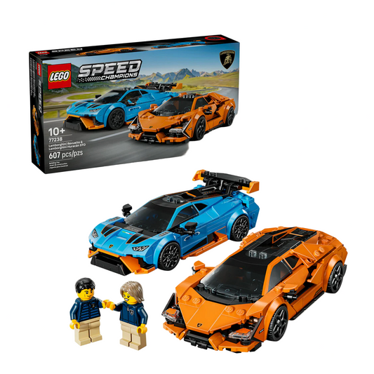 LEGO Speed Champions Lamborghini building set with packaging on a white background