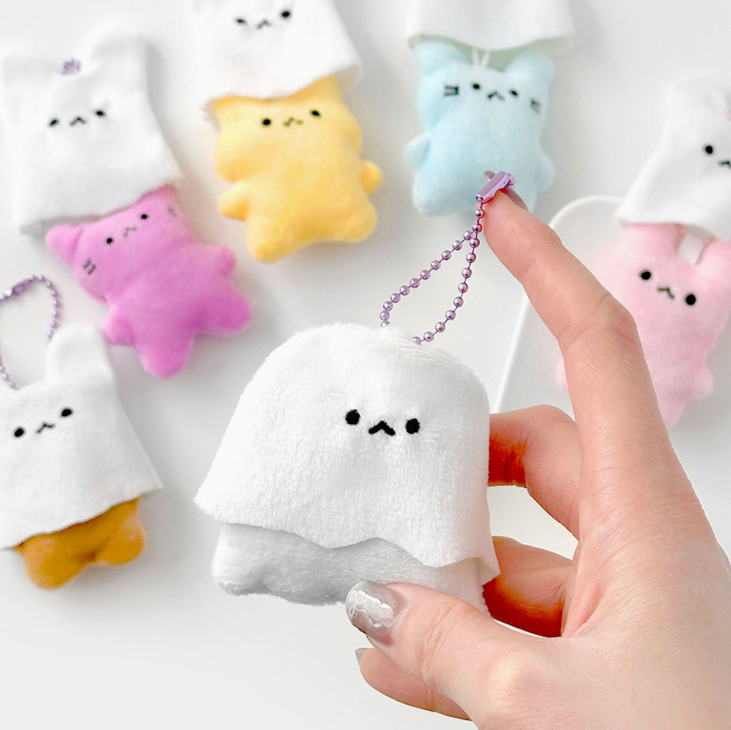 GLOW IN THE DARK PLUSH KEYCHAIN